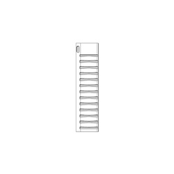 Targhette TPM-Roll biconica bianca 4x20 mm per siglatura cavi e tubi