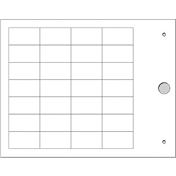 Targhetta MG-TAP PVC rigido prefustellata 15x27 mm per identificazione cavi componenti macchinari