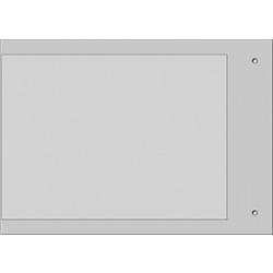 Targa quadro MG-VRT-R grigio PVC 102x138 per personalizzazione industriale