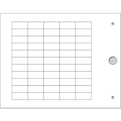 Targhetta MG-TAPW bianca 9x20 mm per identificazione cavi e componenti in PVC rigido