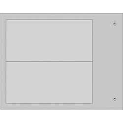 Targa quadro MG-VRT-A grigio PVC 52x107 per personalizzazione industriale