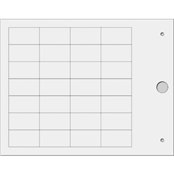 Targhetta MG-TAP trasparente 15x27mm identificazione cavi industriale