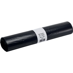 Sacco spazzatura 130L 60µ resistente con cordino chiusura 15 pezzi uso domestico e professionale