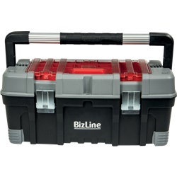 Cassetta attrezzi manutenzione 556 mm con divisori estraibili ripiano portatile coperchio policarbonato resistente chiusura lucchetto