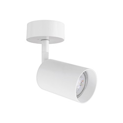 Applique plafoniera bianca attacco GU10 IP20 per illuminazione interna direzionata design compatto