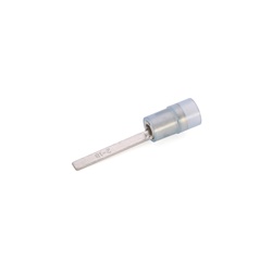 Capocorda rinforzato blu punta piatta 17,2mm per cablaggio industriale