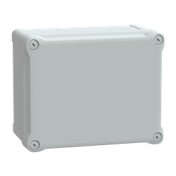 Scatola PC IP66 IK08 RAL7035 Int.H225W175D120 Ext.H241W194D127 coperchio PC opaco H40