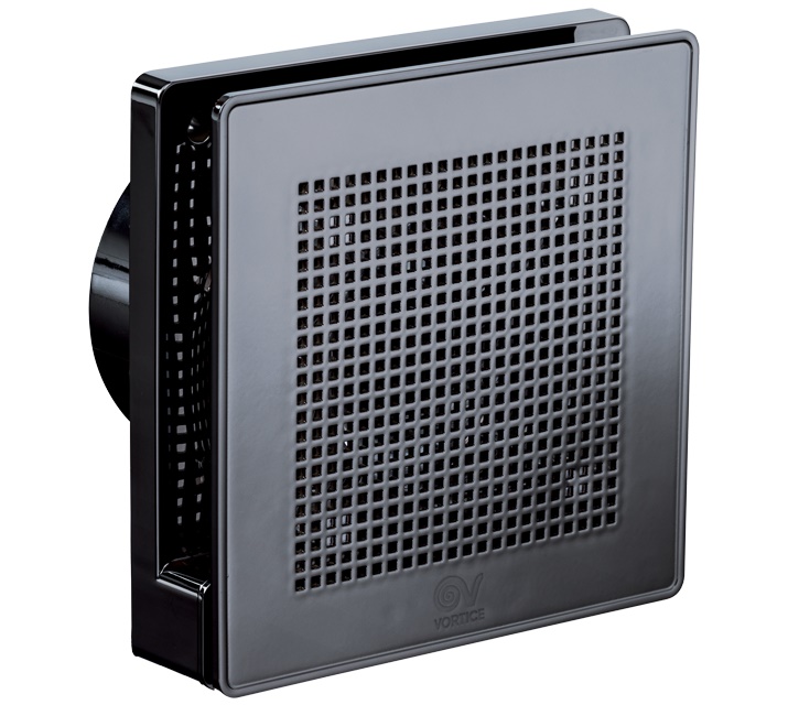Aspiratore elicoidale da muro 100 mm 2 velocità con timer e valvola non ritorno UV resistant