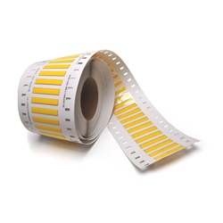 Termorestringente tubo 2:1 diam.4,8mm lung.25cm giallo isolamento elettrico
