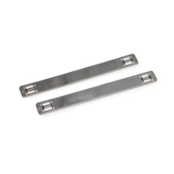Targhetta acciaio inox 10x90 mm resistente versatile interni esterni