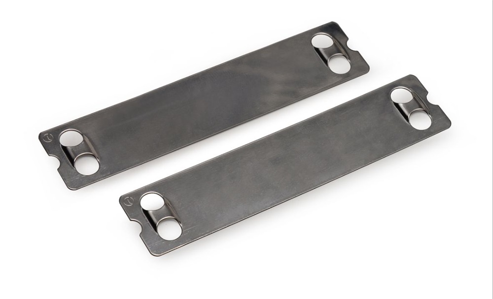 Targhetta acciaio inox 20x90 mm per identificazione segnalazione