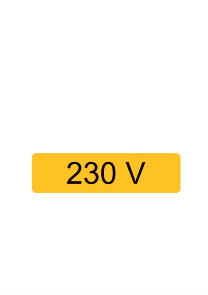 Etichetta avvertimento WST-OTY 40x150 mm segnalazione macchinari impianti