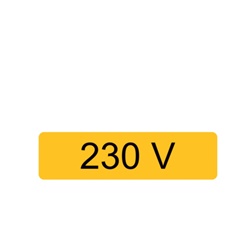 Etichetta avvertimento WST-OTY 40x150 mm segnalazione macchinari impianti
