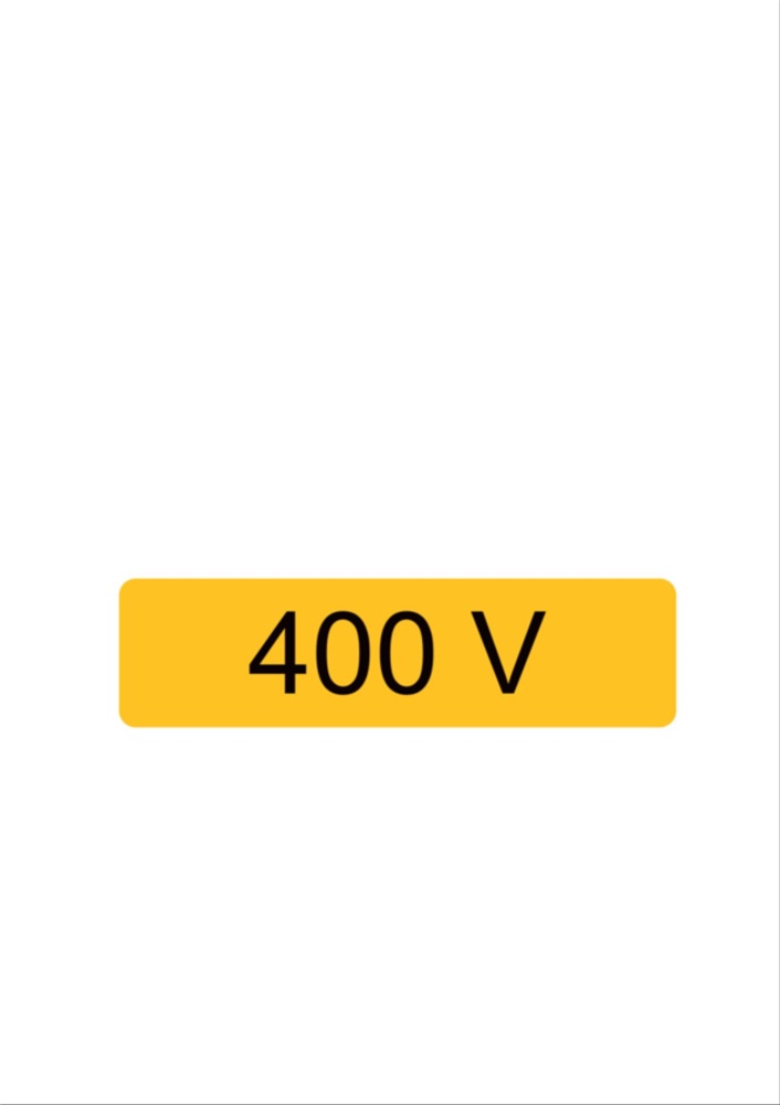 Etichetta avvertimento WST-OTY 40x150 mm per macchinari e impianti