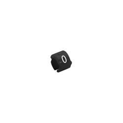 Segnaposto plastica nero SM-02 con etichetta per ufficio