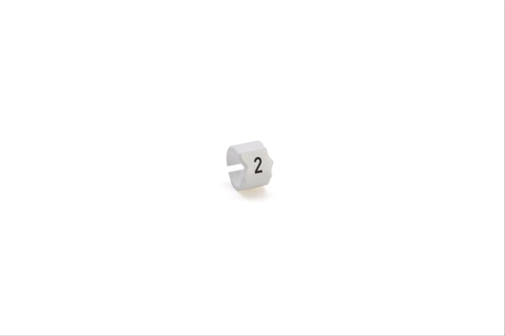 Segnacavo Snap SM-24 Plastica Bianco Ø15-19 Organizzazione Cavi