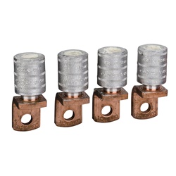 Capicorda 4 pezzi per cavi alluminio 300 mm² con separatori fase per interruttori Compact NSX EasyPact FuPact