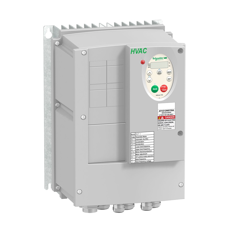 Variatore di velocità ATV212 - 0,75 kW - 1 HP - 480 V - 3ph - EMC cl.C1 - IP55