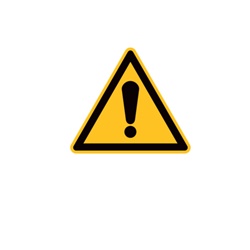 Etichetta avvertimento pericolo generico 25mm macchinari impianti