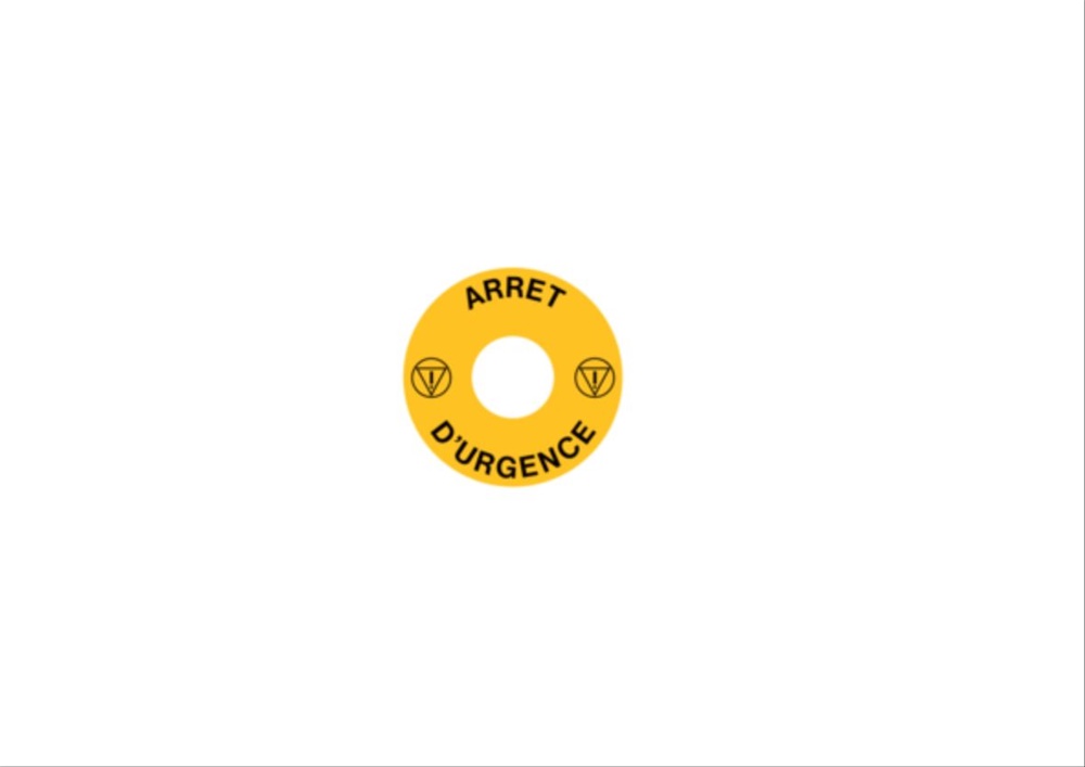 Pulsante emergenza 22,5mm dimensioni 60mm segnalazione industriale