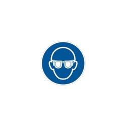 Etichetta prescrizione MS-WG proteggere vista 100mm segnalazione impianti