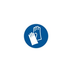 Etichetta prescrizione MS-CG simboli sicurezza impianti 50mm