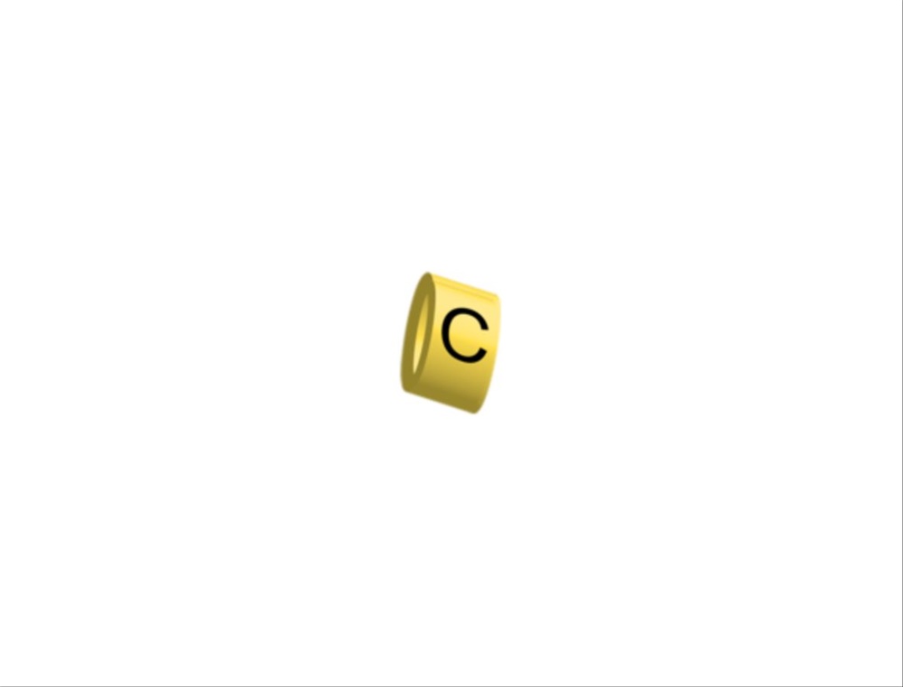 Elemento siglatura PMP-30 giallo resistente per cablaggio industriale