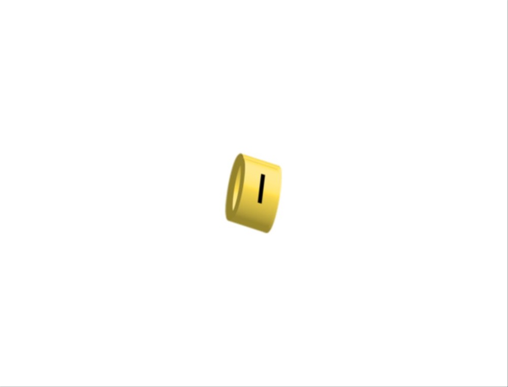 Elemento siglatura PMP-30 giallo resistente acqua e solventi per cablaggio