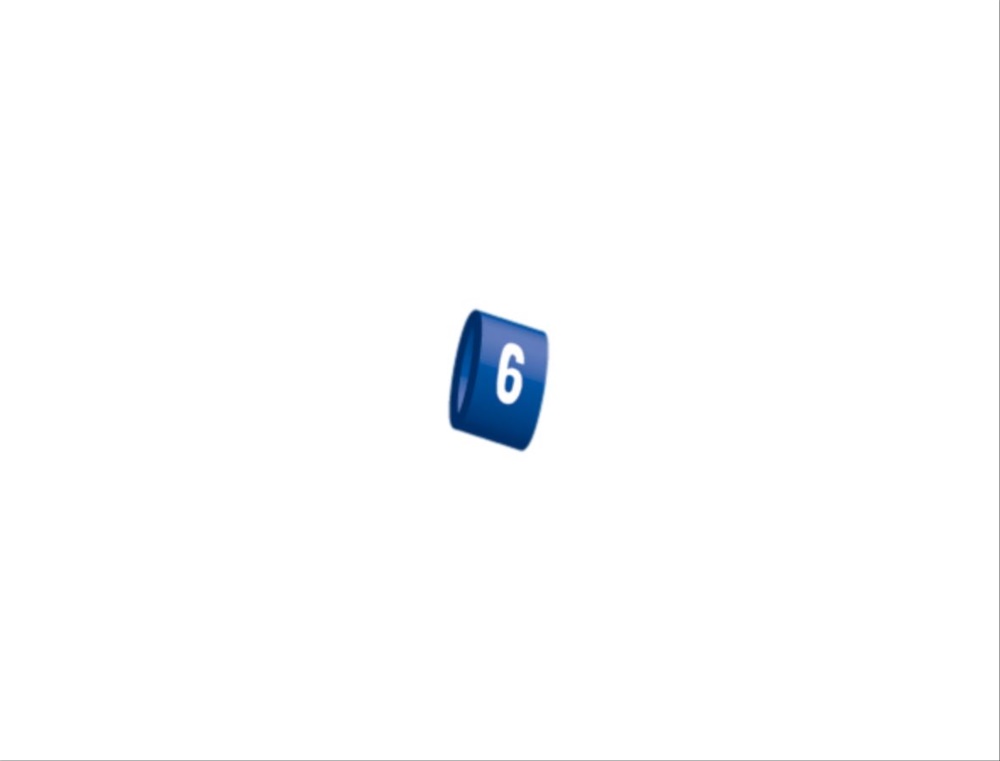 Elemento siglatura PMP-30 blu resistente acqua e solventi per cablaggio