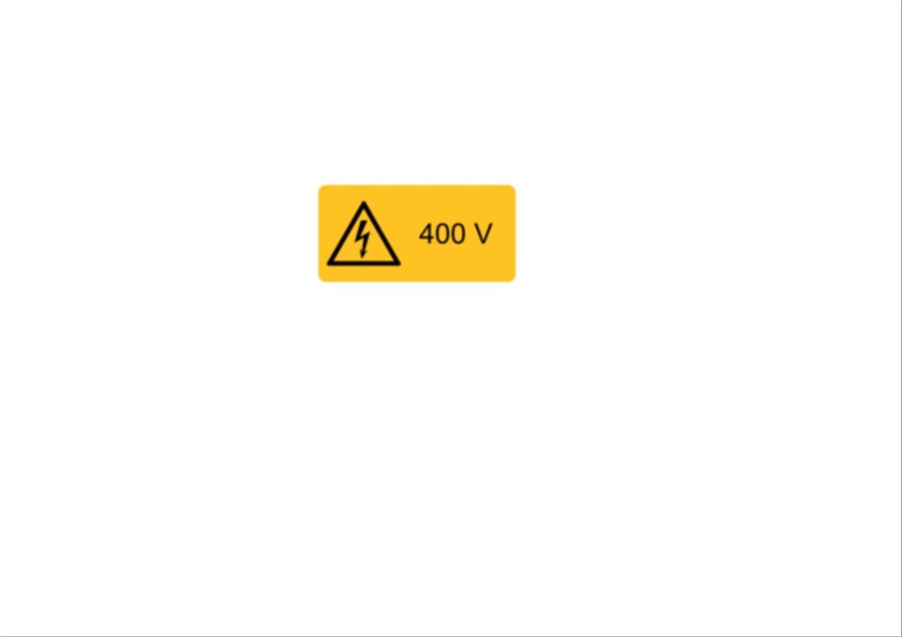 ETICHETTA AVVERTIMENTO WST-LSY 32X65MM PER IMPIANTI