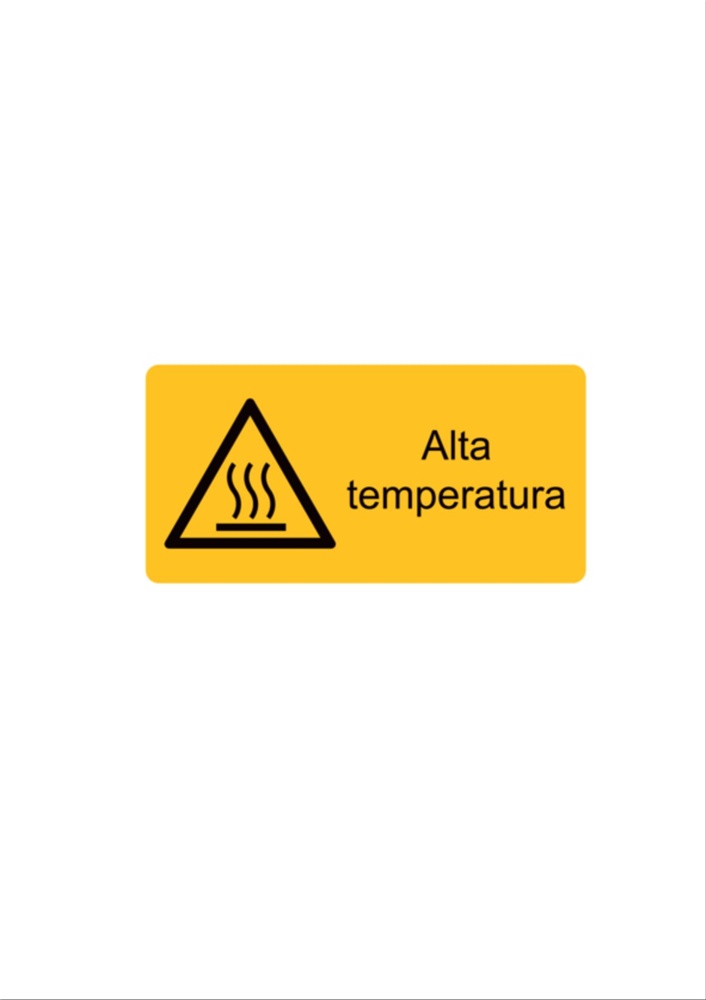 Etichetta avvertimento WST-LSY 65x131 mm per impianti e macchinari