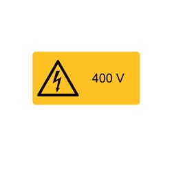 Etichetta avvertimento WST-LSY 65x131 mm per impianti