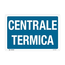 Targa alluminio VS-I21 200x300 mm centrale termica