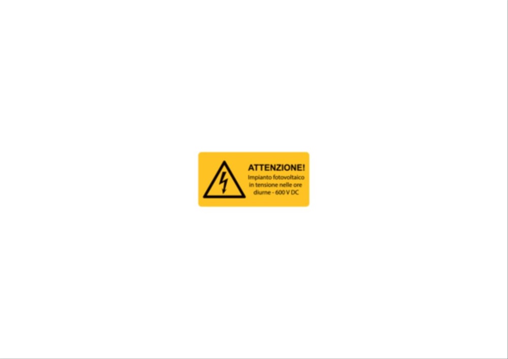 Etichetta avvertimento WST-LAY 32x65 mm per macchinari