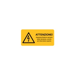 Etichetta avvertimento WST-LAY 65x131 mm per macchinari e impianti