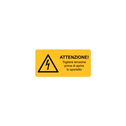 Etichetta avvertimento WST-LAY 65x131 mm per impianti macchinari
