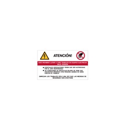 Etichetta VS-I80 simboli integrati 70x120 per impianti elettrici