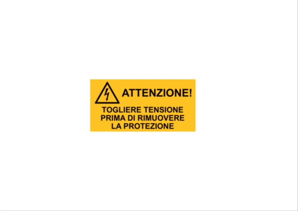 Etichetta VS-I84 simboli testo 52x105 per impianti elettrici