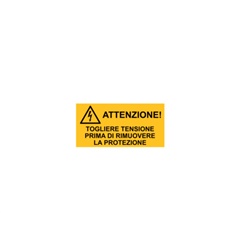 Etichetta VS-I84 simboli testo 52x105 per impianti elettrici