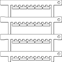 Targhetta autoadesiva magnetica per moduli I/O remoti ambiente industriale