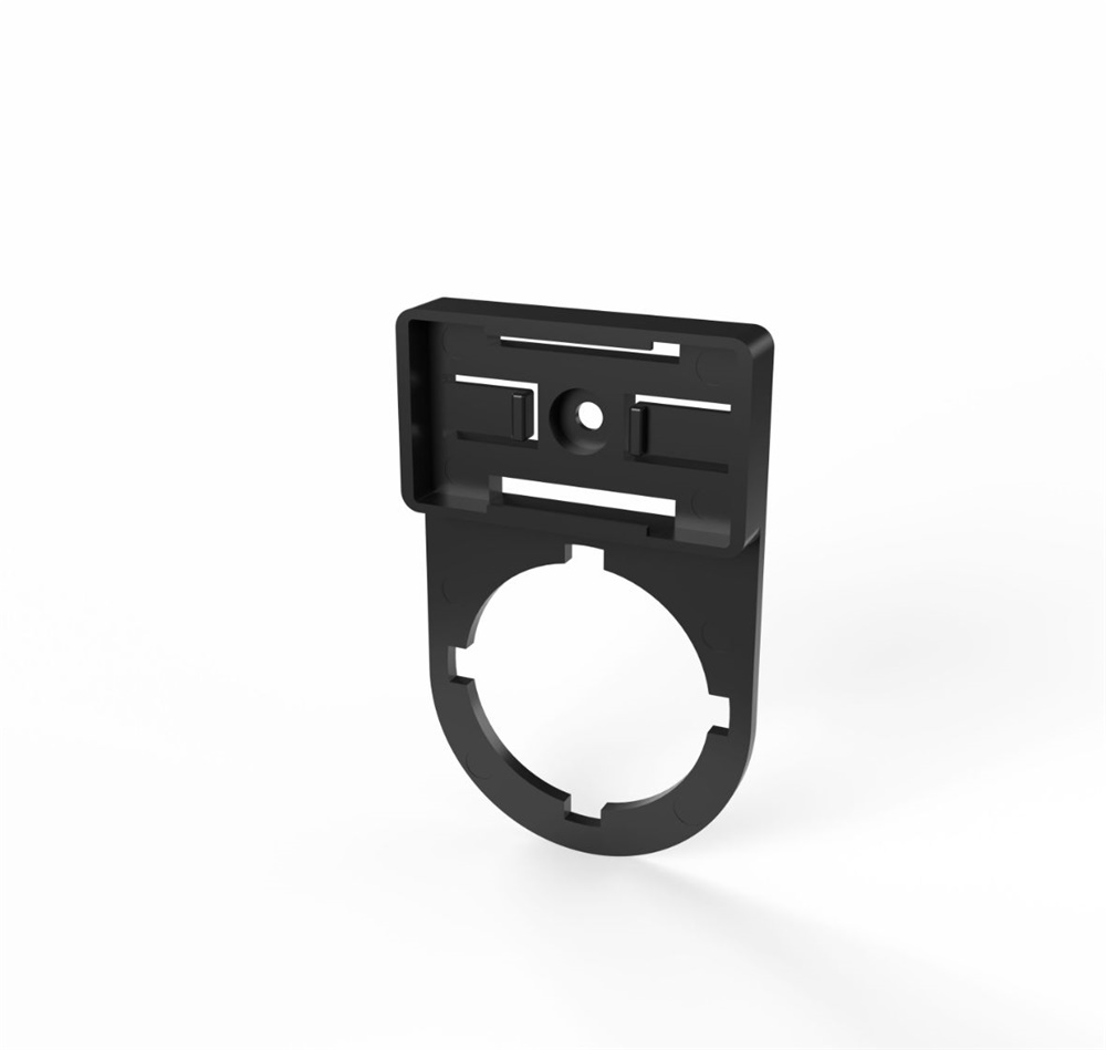 Porta-targa PTPR-22 per pulsanti Ø22 supporto marcatura industriale nero