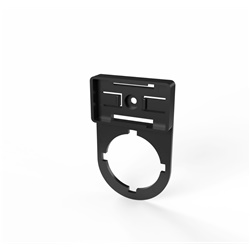Porta-targa PTPR-22 per pulsanti Ø22 supporto marcatura industriale nero