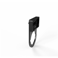 Porta-targhette PTPRA-22 pulsante Ø22 17x30 mm per marcatura manuale