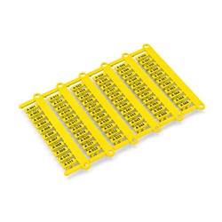 Targhetta segnalazione MG-TDM-01 4x12mm giallo cablaggio industriale