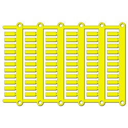 Segnacavi MG-TDM-02 4x12mm giallo per cablaggio industriale