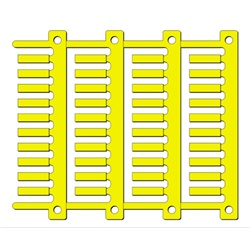 Targhetta segnalazione cavo MG-TDMO-01 4x16 giallo automazione industriale