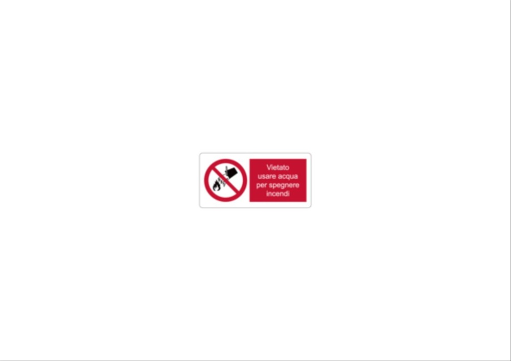 Etichetta divieto PST-LSR 32x65mm per impianti macchinari