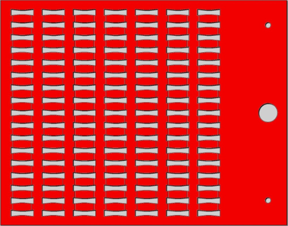 Targhetta MG-TPMF rossa 4x10mm per tubetti siglatura cavi