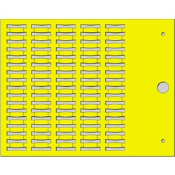 Targhetta MG-TPMF gialla 4x12mm per siglatura cavi tubetti
