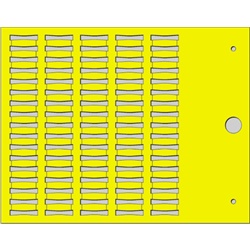 Targhetta MG-TPMF gialla 4x15mm per tubetti siglatura cavi